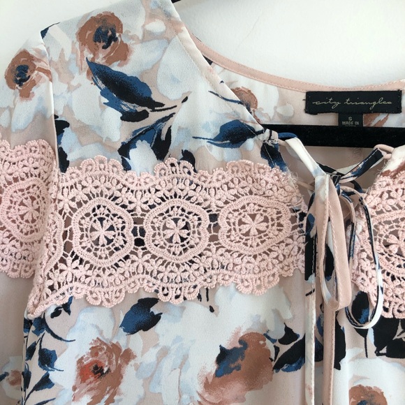 City Triangle Floral Print Dress - Picture 4 of 8